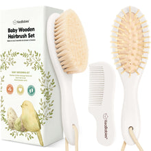 Load image into Gallery viewer, Baby Hair Brush and Comb Set (Vanilla)