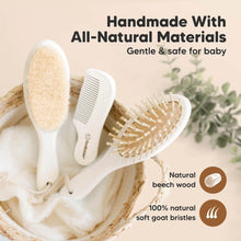 Load image into Gallery viewer, Baby Hair Brush and Comb Set (Vanilla)