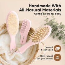 Load image into Gallery viewer, Baby Hair Brush and Comb Set (Blush)