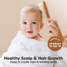 Load image into Gallery viewer, Baby Hair Brush (Golden Oak, Oval)