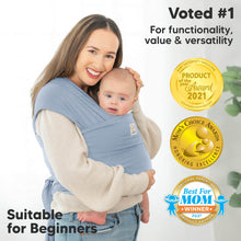 Load image into Gallery viewer, KeaBabies Original Wrap Carrier (Powder Blue)