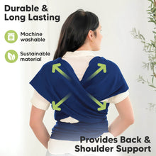 Load image into Gallery viewer, KeaBabies Original Wrap Carrier (Navy Blue)