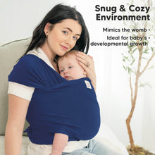 Load image into Gallery viewer, KeaBabies Original Wrap Carrier (Navy Blue)