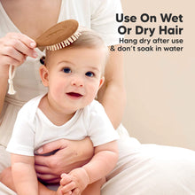 Load image into Gallery viewer, Baby Hair Brush and Comb Set (Dark Walnut)