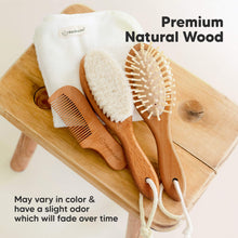 Load image into Gallery viewer, Baby Hair Brush (Golden Oak, Oval)