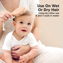 Load image into Gallery viewer, Baby Hair Brush and Comb Set (Peach)