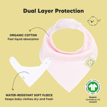 Load image into Gallery viewer, 8-Pack Organic Bandana Bibs (Muted Pastel)