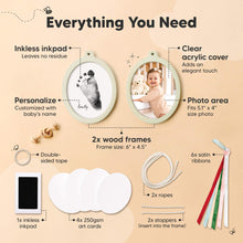 Load image into Gallery viewer, Bitsy Inkless Baby Print and Photo Ornaments (Sage)