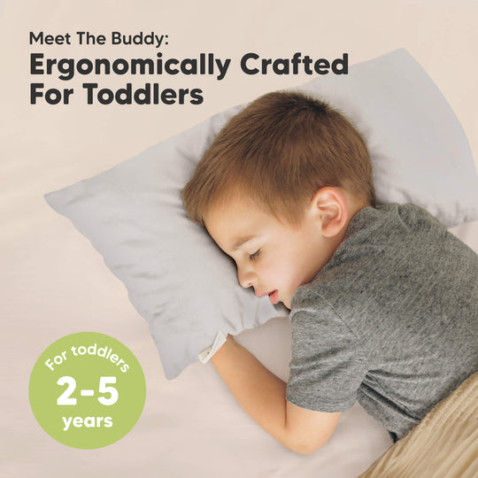 Buddy Toddler Pillow (French Gray)