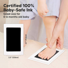 Load image into Gallery viewer, Duo Clean Touch Inkless Hand & Footprint Frame Kit (Cloud Gray)