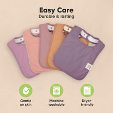Load image into Gallery viewer, 8-Pack Coast Drool Bibs (Mauve)