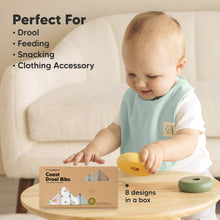 Load image into Gallery viewer, 8-Pack Coast Drool Bibs (Roarsome)
