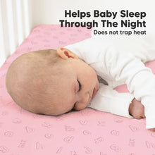 Load image into Gallery viewer, Soothe Fitted Crib Sheet (ABC Land Rose)