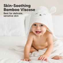 Load image into Gallery viewer, Cuddle Baby Hooded Towel (Lamb, Petite)