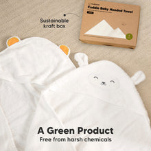 Load image into Gallery viewer, Cuddle Baby Hooded Towel (Lamb, Petite)