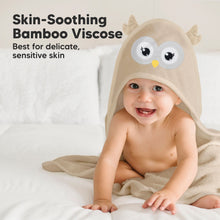 Load image into Gallery viewer, Cuddle Baby Hooded Towel (Owl)