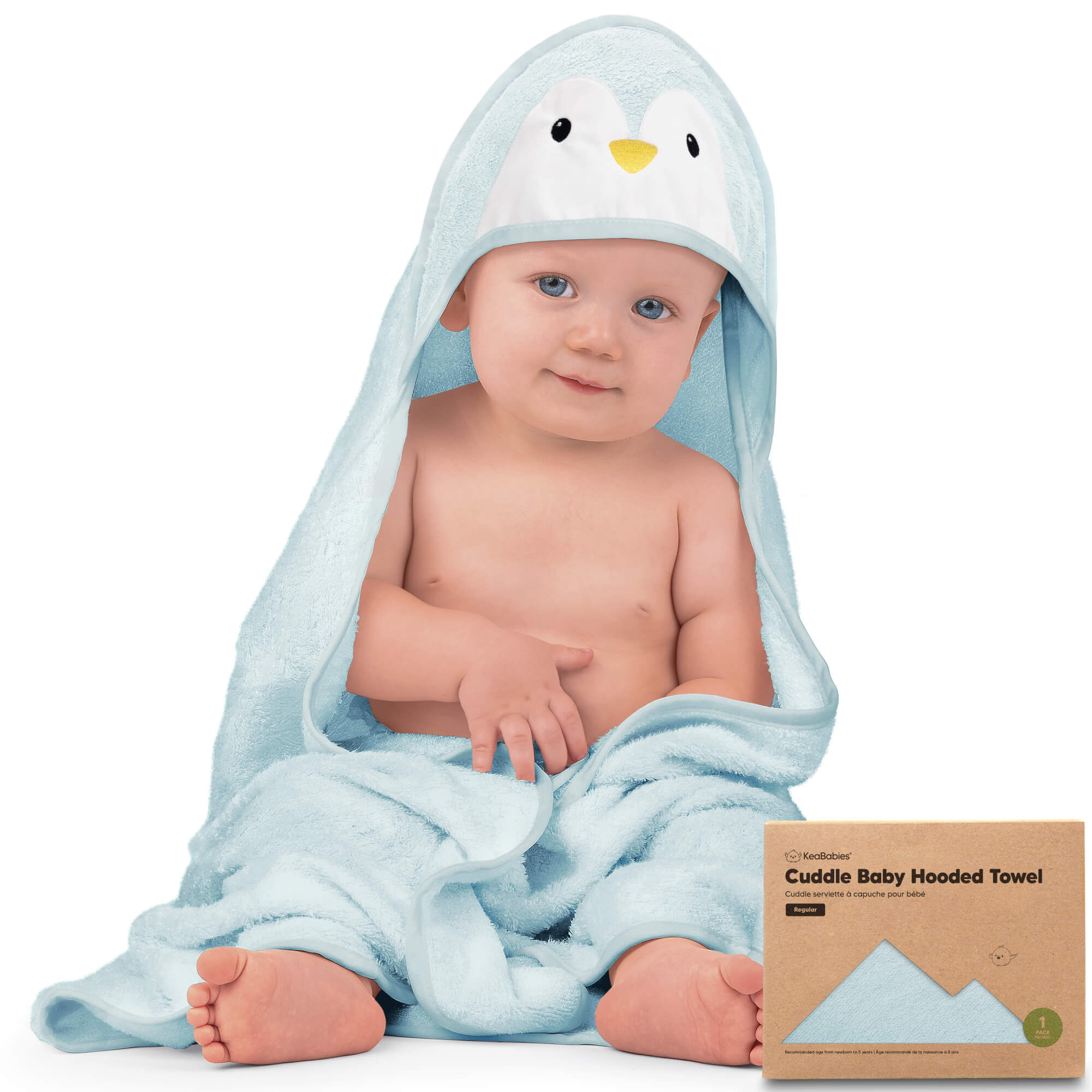 Bamboo Baby Hooded Bath Towels for Kids KeaBabies