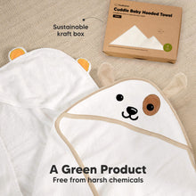 Load image into Gallery viewer, Cuddle Baby Hooded Towel (Dog, Petite)