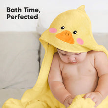 Load image into Gallery viewer, Cuddle Baby Hooded Towel (Duck)