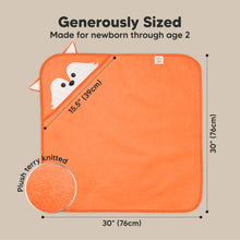 Load image into Gallery viewer, Cuddle Baby Hooded Towel (Fox, Petite)