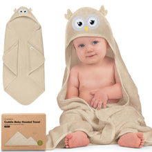 Load image into Gallery viewer, Cuddle Baby Hooded Towel (Owl)