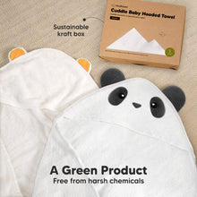 Load image into Gallery viewer, Cuddle Baby Hooded Towel (Panda)
