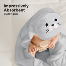 Load image into Gallery viewer, Cuddle Baby Hooded Towel (Seal)