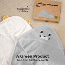 Load image into Gallery viewer, Cuddle Baby Hooded Towel (Seal)