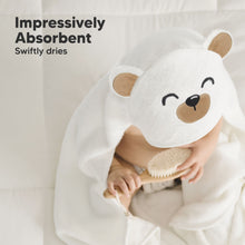 Load image into Gallery viewer, Cuddle Baby Hooded Towel (Grizzly, Petite)