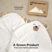 Load image into Gallery viewer, Cuddle Baby Hooded Towel (Grizzly, Petite)