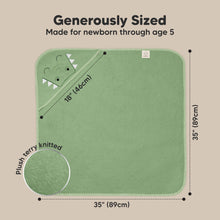 Load image into Gallery viewer, Cuddle Baby Hooded Towel (Alligator)