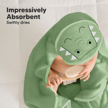 Load image into Gallery viewer, Cuddle Baby Hooded Towel (Alligator)