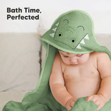 Load image into Gallery viewer, Cuddle Baby Hooded Towel (Alligator)