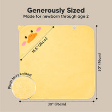 Load image into Gallery viewer, Cuddle Baby Hooded Towel (Duck, Petite)