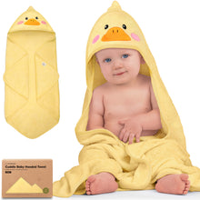 Load image into Gallery viewer, Cuddle Baby Hooded Towel (Duck, Petite)