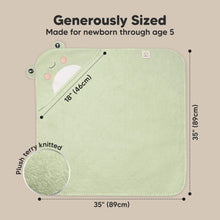 Load image into Gallery viewer, Cuddle Baby Hooded Towel (Frog)