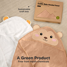 Load image into Gallery viewer, Cuddle Baby Hooded Towel (Monkey)