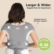 Load image into Gallery viewer, D-Lite Wrap Carrier (Classic Gray)