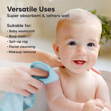 Load image into Gallery viewer, Deluxe Baby Washcloths (Bravo Blue)