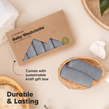 Load image into Gallery viewer, Deluxe Baby Washcloths (Cool Gray)
