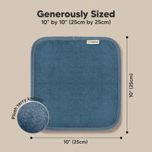 Load image into Gallery viewer, Deluxe Baby Washcloths (Navy Blue)