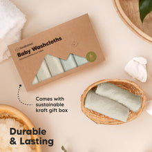 Load image into Gallery viewer, Deluxe Baby Washcloths (Stone/Dove)