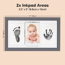 Load image into Gallery viewer, Duo Clean Touch Inkless Hand & Footprint Frame Kit (Gunmetal Gray)