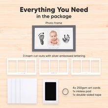Load image into Gallery viewer, Duo Clean Touch Inkless Hand & Footprint Frame Kit (Gunmetal Gray)