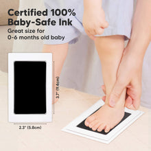 Load image into Gallery viewer, Duo Clean Touch Inkless Hand & Footprint Frame Kit (Mist Blue)