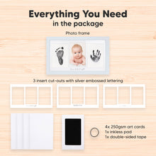 Load image into Gallery viewer, Duo Clean Touch Inkless Hand & Footprint Frame Kit (Mist Blue)