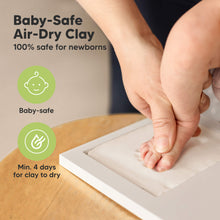 Load image into Gallery viewer, Baby Handprint & Footprint Keepsake Duo Frame (Bamboo)