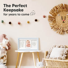 Load image into Gallery viewer, Baby Handprint & Footprint Keepsake Duo Frame (Mist Blue)