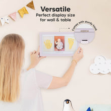 Load image into Gallery viewer, Baby Handprint & Footprint Keepsake Duo Frame (Soft Lilac)