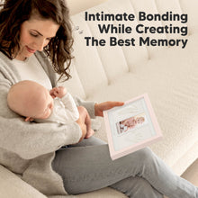 Load image into Gallery viewer, Baby Handprint & Footprint Keepsake Duo Frame (Petal Pink)